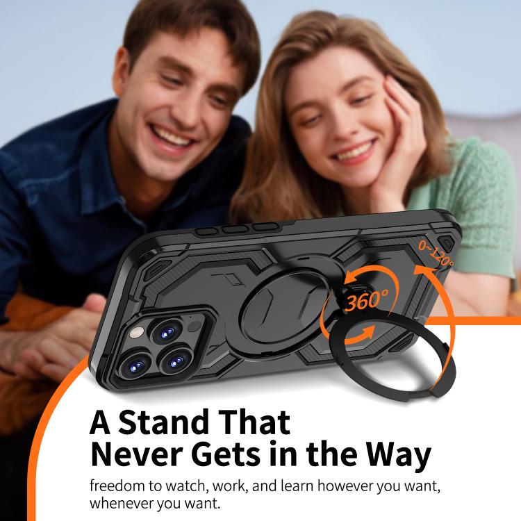For iPhone 15 Pro Max Cooling MagSafe Holder Phone Case