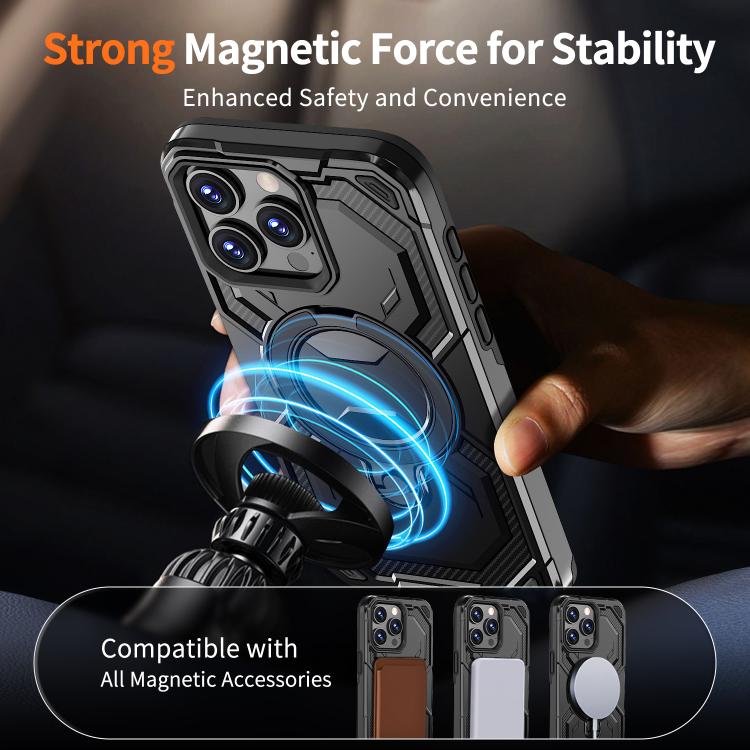 For iPhone 15 Pro Max Cooling MagSafe Holder Phone Case