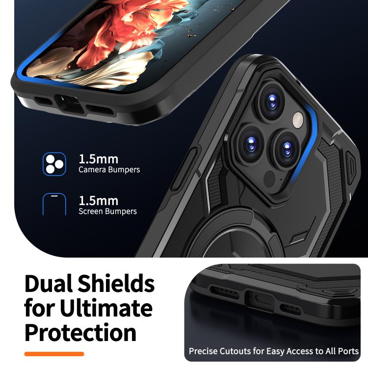 For iPhone 15 Pro Max Cooling MagSafe Holder Phone Case