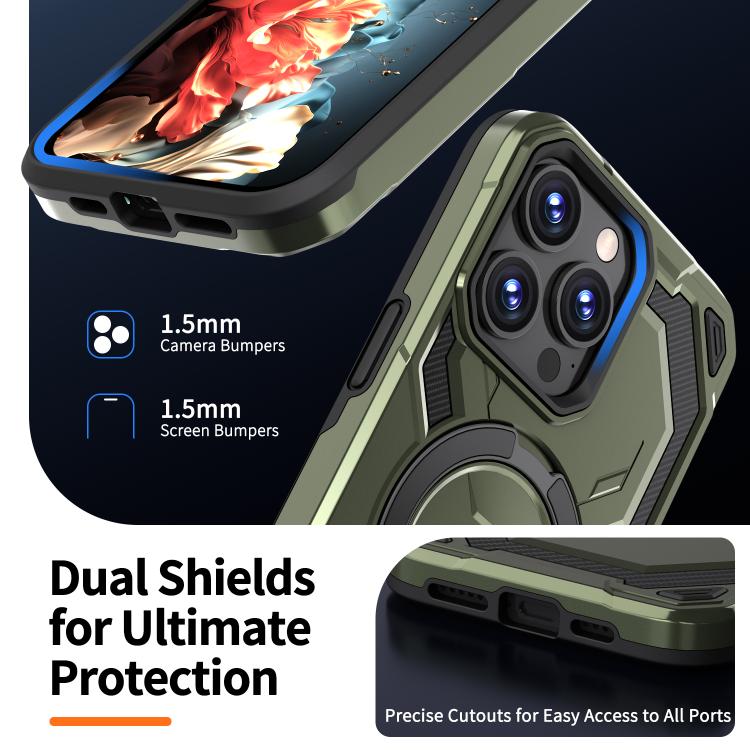 For iPhone 15 Pro Max Cooling MagSafe Holder Phone Case
