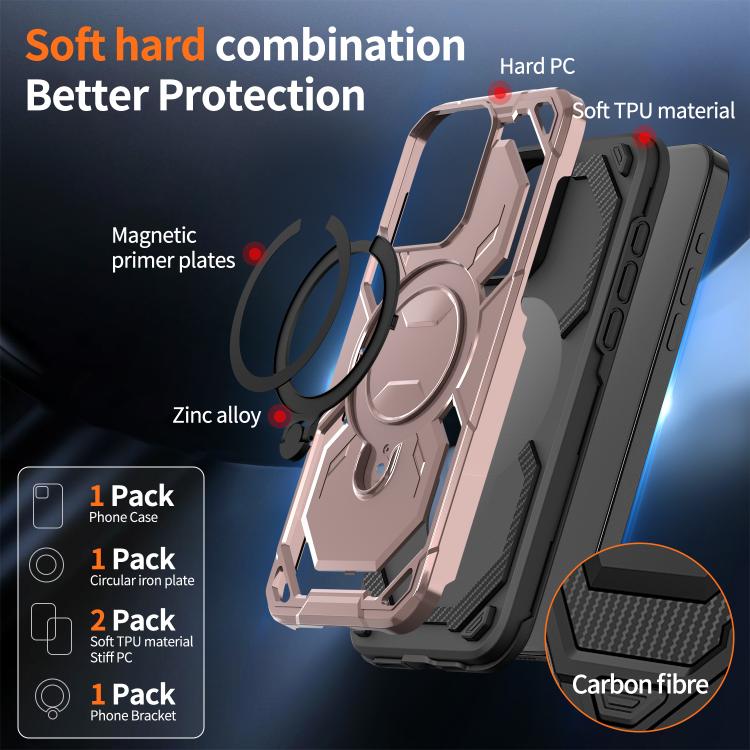 For iPhone 15 Pro Max Cooling MagSafe Holder Phone Case