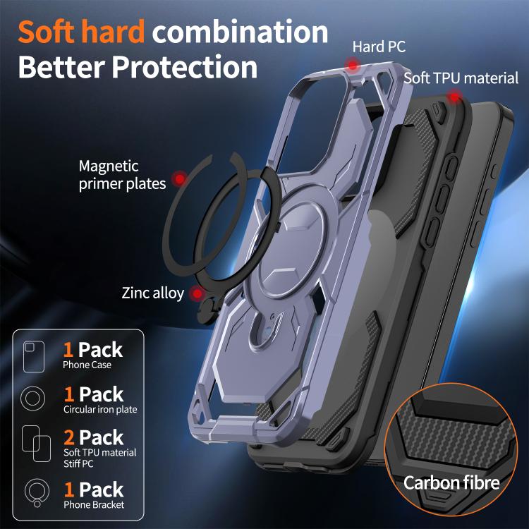 For iPhone 15 Pro Max Cooling MagSafe Holder Phone Case