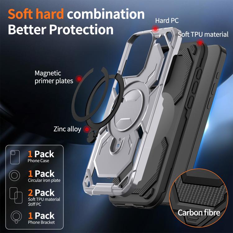 For iPhone 15 Pro Max Cooling MagSafe Holder Phone Case