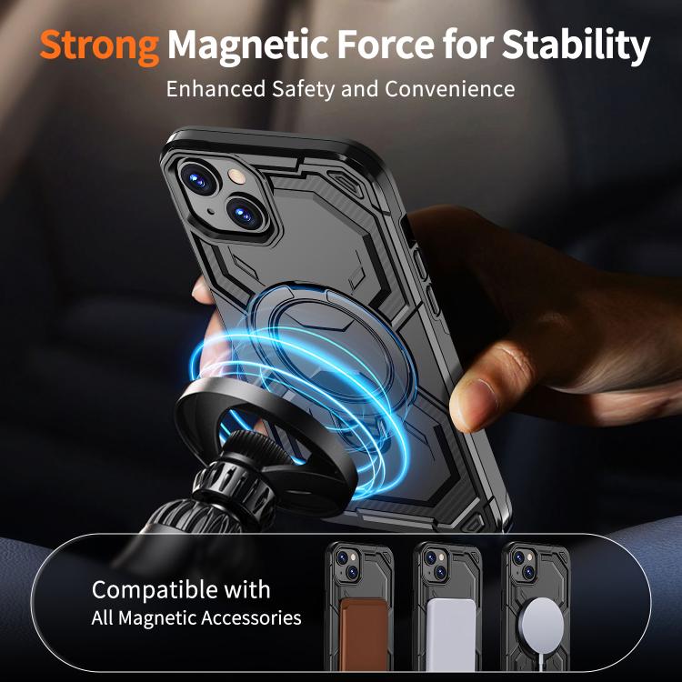 For iPhone 16 Cooling MagSafe Holder Phone Case