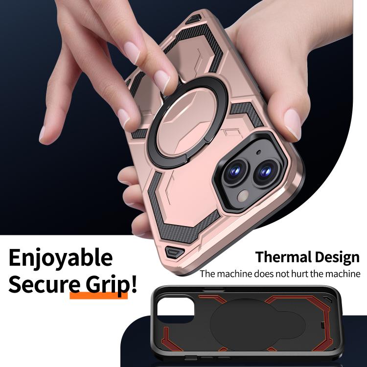 For iPhone 16 Cooling MagSafe Holder Phone Case