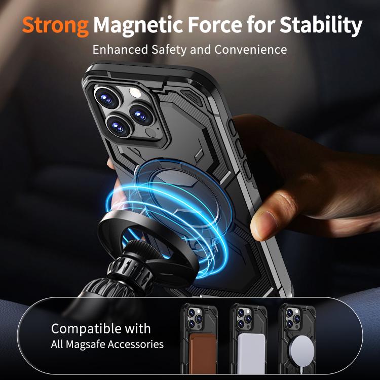 For iPhone 16 Pro Cooling MagSafe Holder Phone Case