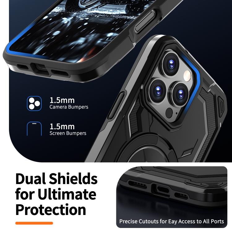 For iPhone 16 Pro Cooling MagSafe Holder Phone Case