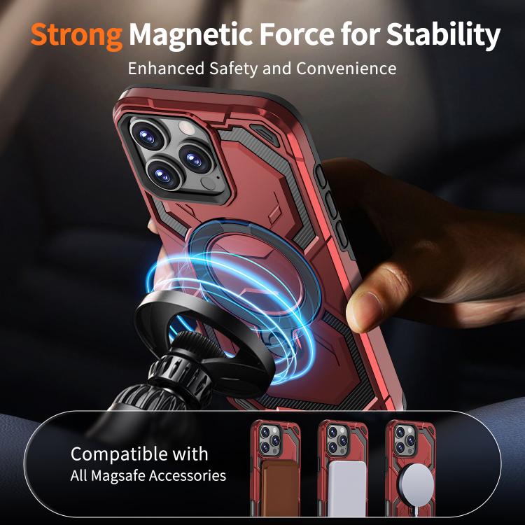 For iPhone 16 Pro Cooling MagSafe Holder Phone Case