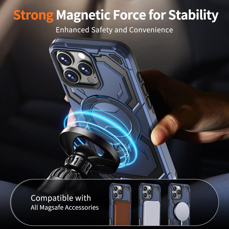 For iPhone 16 Pro Cooling MagSafe Holder Phone Case