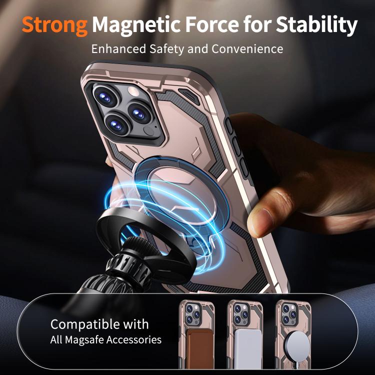 For iPhone 16 Pro Cooling MagSafe Holder Phone Case