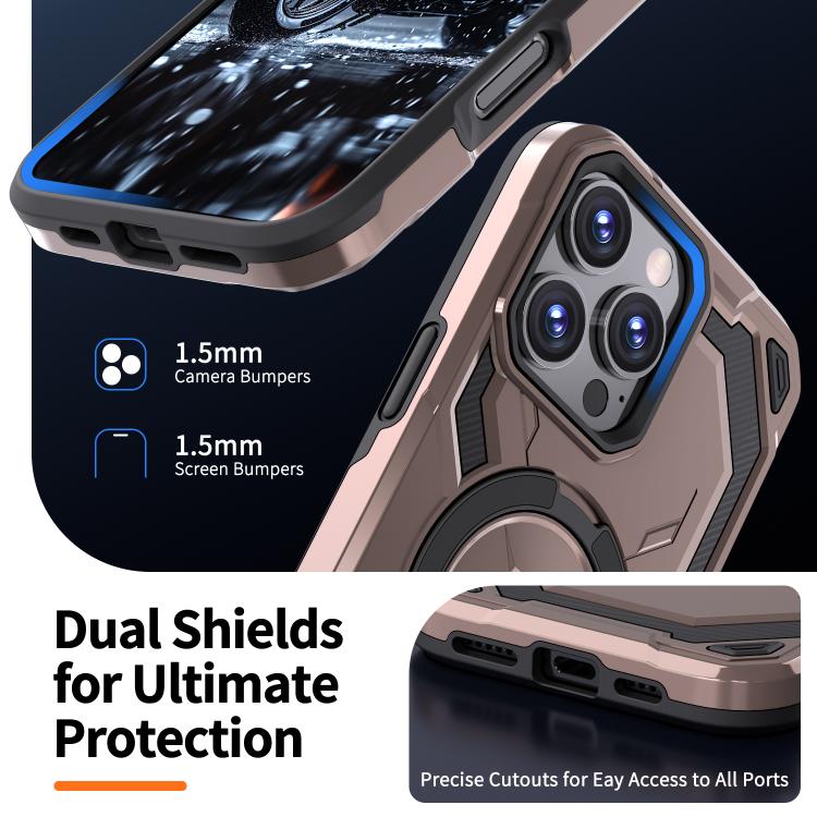 For iPhone 16 Pro Cooling MagSafe Holder Phone Case