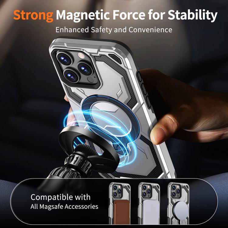 For iPhone 16 Pro Cooling MagSafe Holder Phone Case