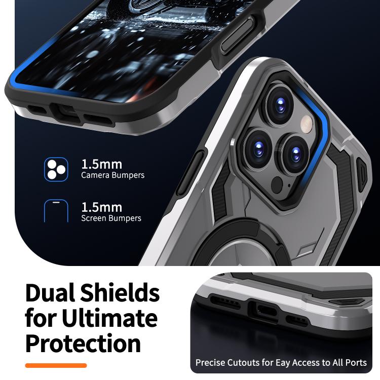 For iPhone 16 Pro Cooling MagSafe Holder Phone Case