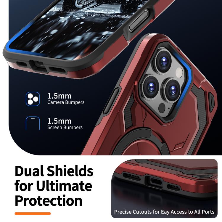 For iPhone 16 Pro Max Cooling MagSafe Holder Phone Case