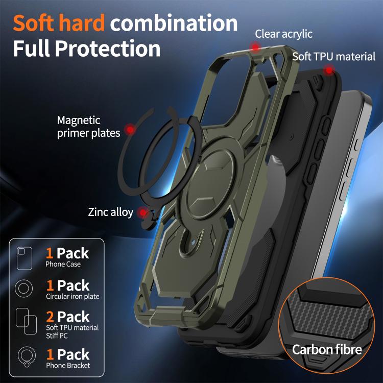 For iPhone 16 Pro Max Cooling MagSafe Holder Phone Case