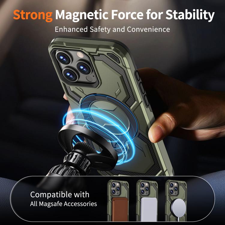 For iPhone 16 Pro Max Cooling MagSafe Holder Phone Case