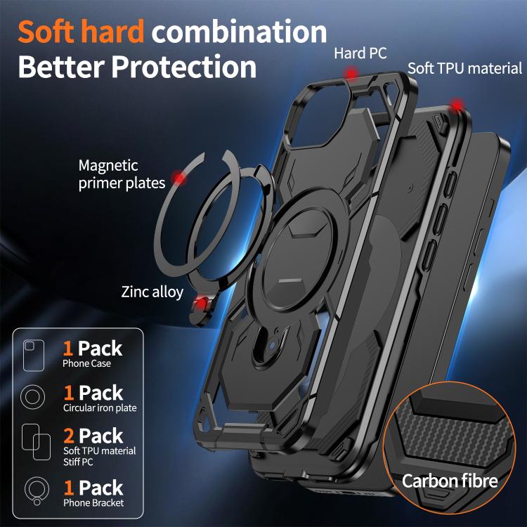 For iPhone 17e / 16e Cooling MagSafe Holder Phone Case