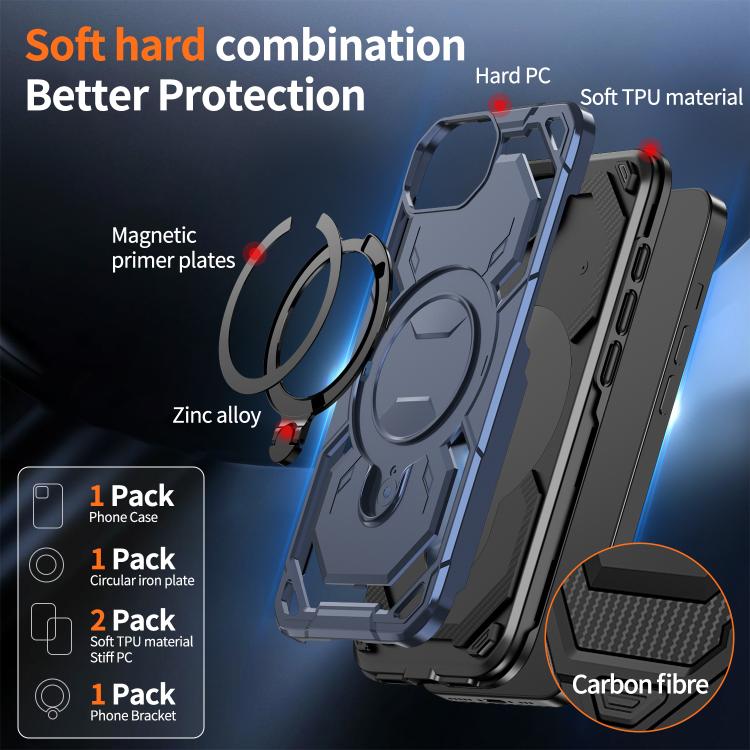 For iPhone 17e / 16e Cooling MagSafe Holder Phone Case