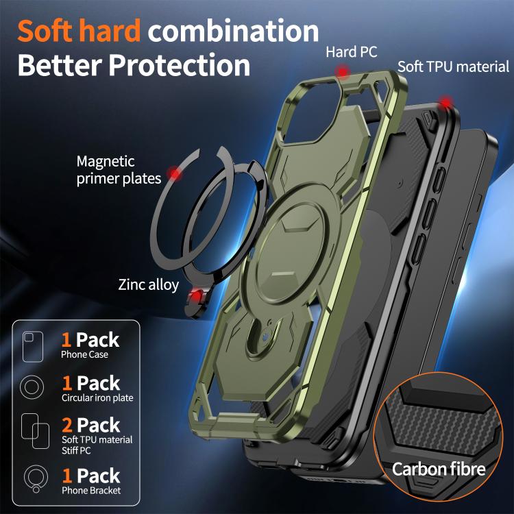 For iPhone 17e / 16e Cooling MagSafe Holder Phone Case