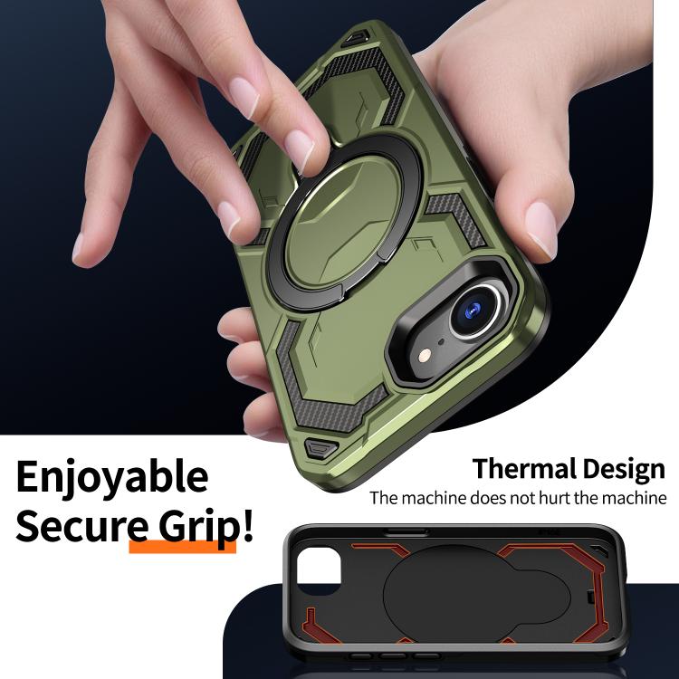 For iPhone 17e / 16e Cooling MagSafe Holder Phone Case