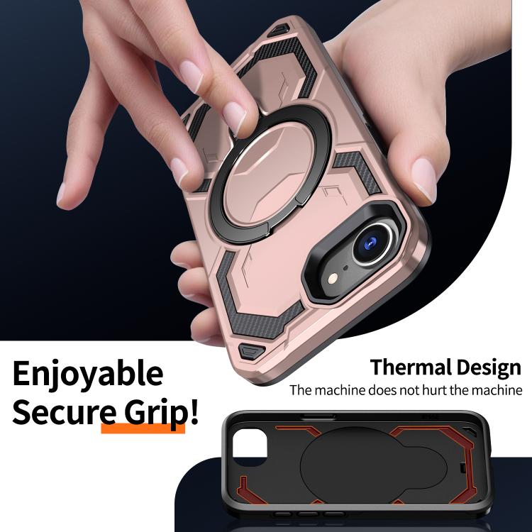 For iPhone 17e / 16e Cooling MagSafe Holder Phone Case