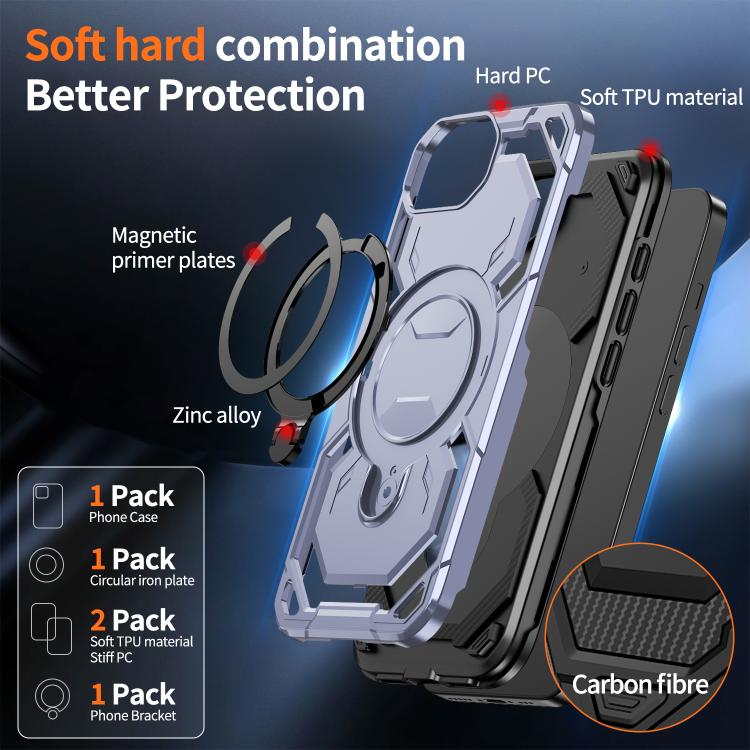 For iPhone 17e / 16e Cooling MagSafe Holder Phone Case