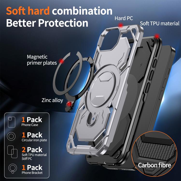 For iPhone 17e / 16e Cooling MagSafe Holder Phone Case