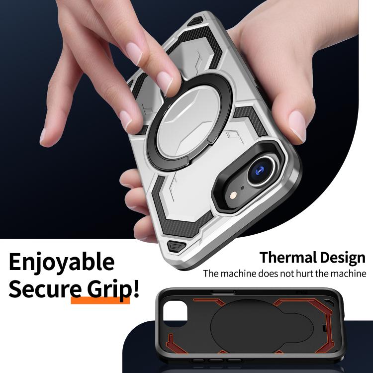For iPhone 17e / 16e Cooling MagSafe Holder Phone Case