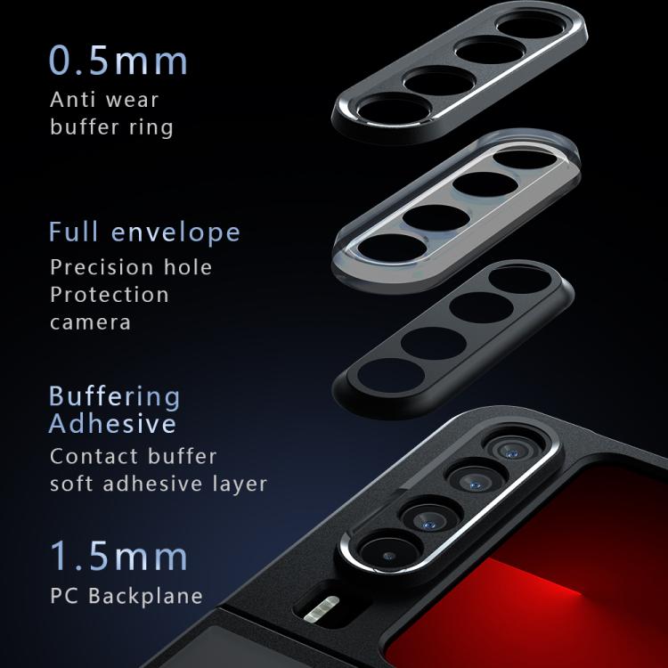 For Huawei Pura X Armor Precise Hole PC Hybrid TPU Phone Case - Transparent