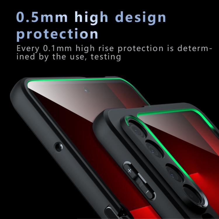 For Huawei Pura X Armor Precise Hole PC Hybrid TPU Phone Case - Transparent