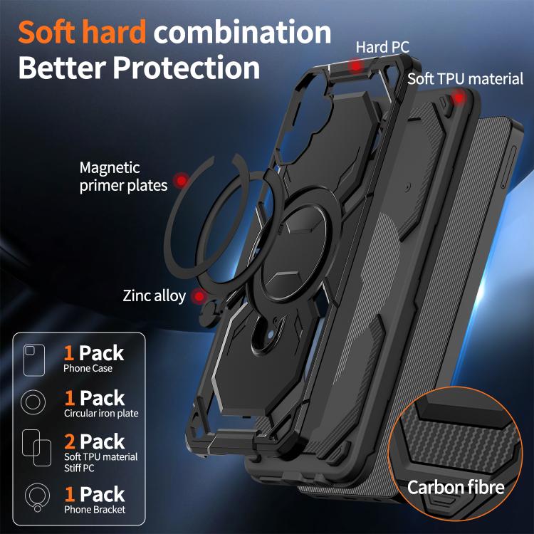 For Samsung Galaxy A06 5G / 4G Cooling MagSafe Holder Phone Case
