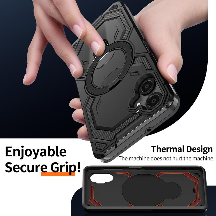 For Samsung Galaxy A06 5G / 4G Cooling MagSafe Holder Phone Case