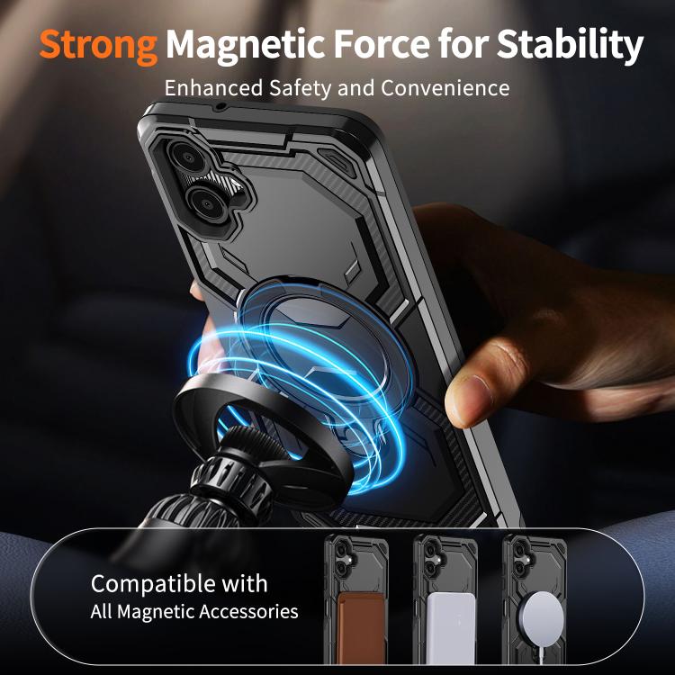 For Samsung Galaxy A06 5G / 4G Cooling MagSafe Holder Phone Case