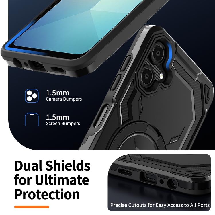 For Samsung Galaxy A06 5G / 4G Cooling MagSafe Holder Phone Case