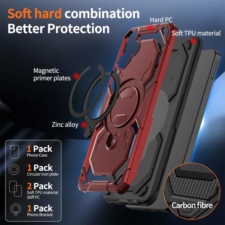 For Samsung Galaxy A06 5G / 4G Cooling MagSafe Holder Phone Case