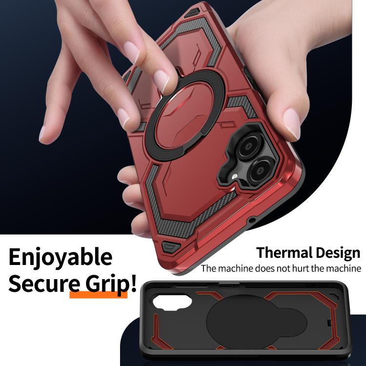 For Samsung Galaxy A06 5G / 4G Cooling MagSafe Holder Phone Case