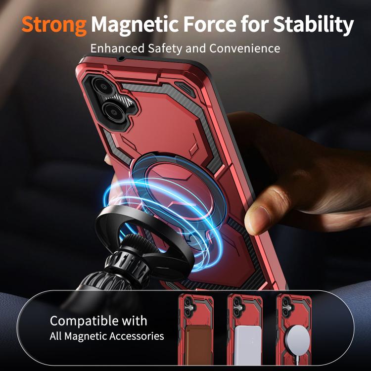 For Samsung Galaxy A06 5G / 4G Cooling MagSafe Holder Phone Case