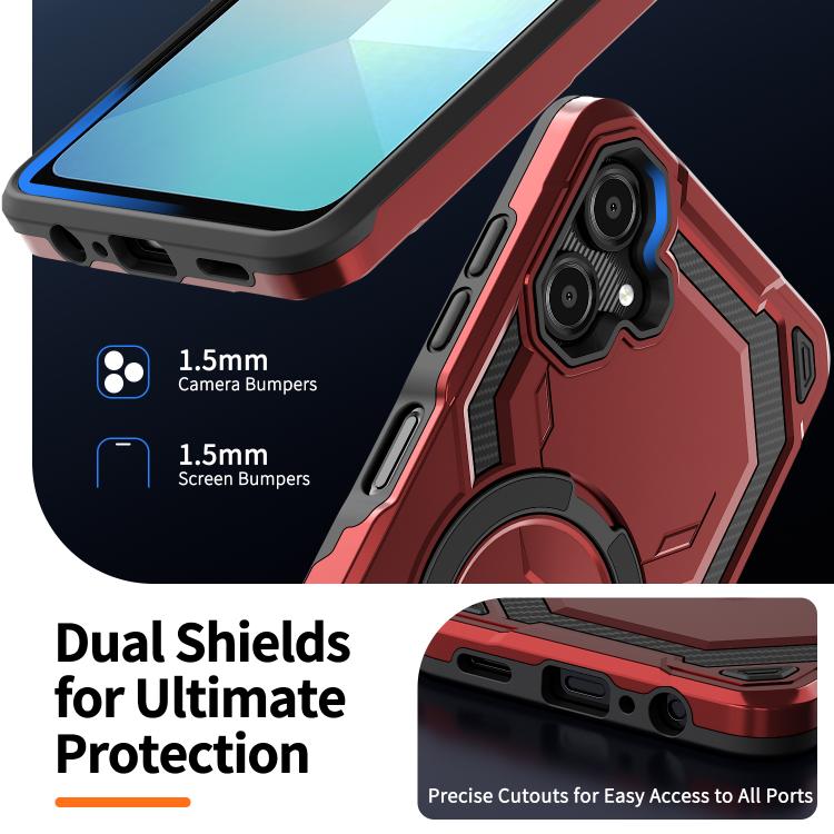For Samsung Galaxy A06 5G / 4G Cooling MagSafe Holder Phone Case
