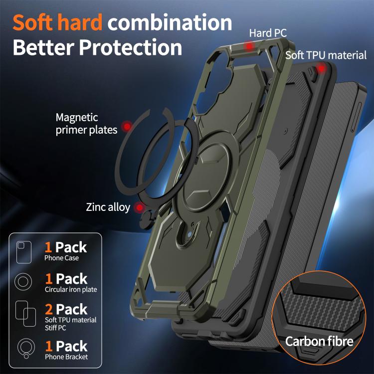 For Samsung Galaxy A06 5G / 4G Cooling MagSafe Holder Phone Case