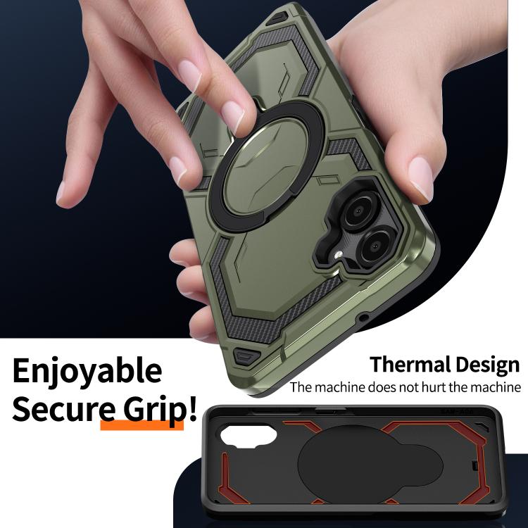 For Samsung Galaxy A06 5G / 4G Cooling MagSafe Holder Phone Case