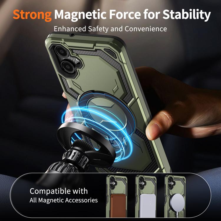For Samsung Galaxy A06 5G / 4G Cooling MagSafe Holder Phone Case