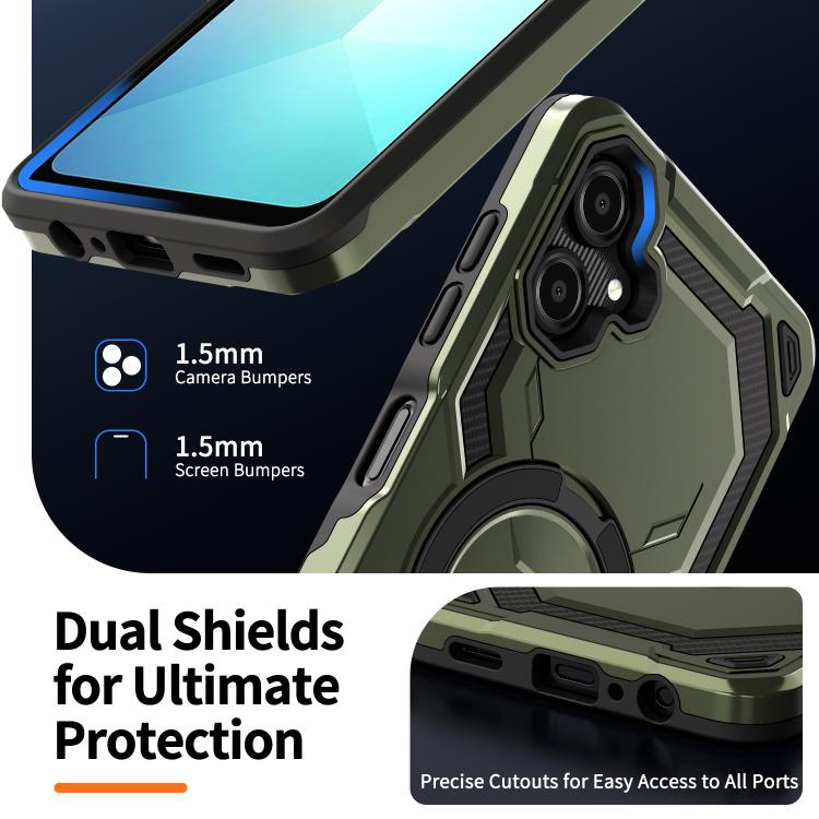 For Samsung Galaxy A06 5G / 4G Cooling MagSafe Holder Phone Case