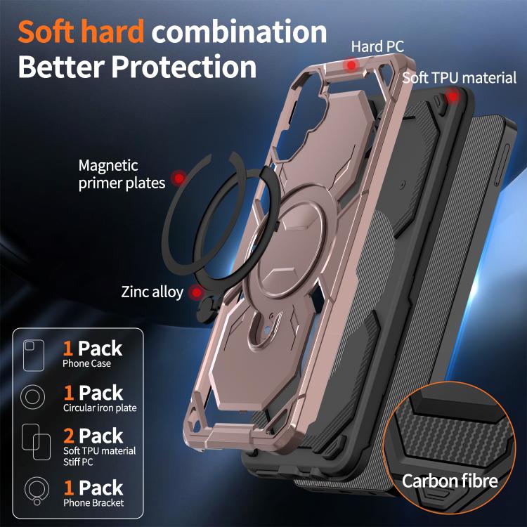 For Samsung Galaxy A06 5G / 4G Cooling MagSafe Holder Phone Case