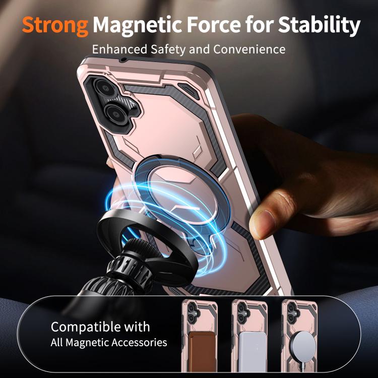 For Samsung Galaxy A06 5G / 4G Cooling MagSafe Holder Phone Case