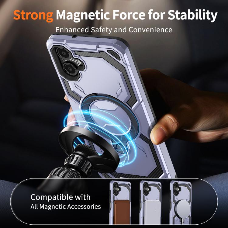 For Samsung Galaxy A06 5G / 4G Cooling MagSafe Holder Phone Case