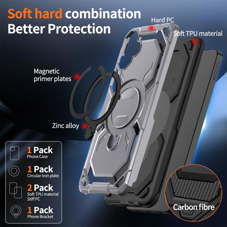 For Samsung Galaxy A06 5G / 4G Cooling MagSafe Holder Phone Case