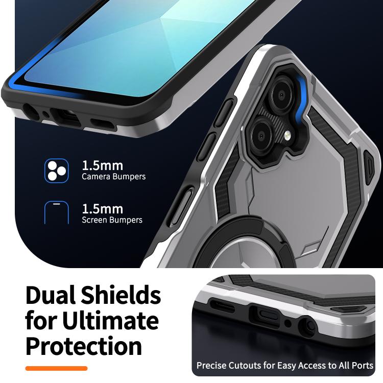 For Samsung Galaxy A06 5G / 4G Cooling MagSafe Holder Phone Case
