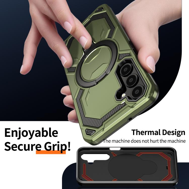 For Samsung Galaxy A16 5G Cooling MagSafe Holder Phone Case