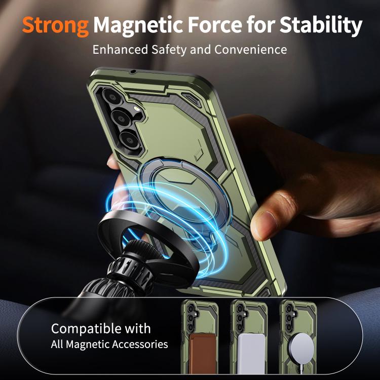 For Samsung Galaxy A15 5G / 4G Cooling MagSafe Holder Phone Case