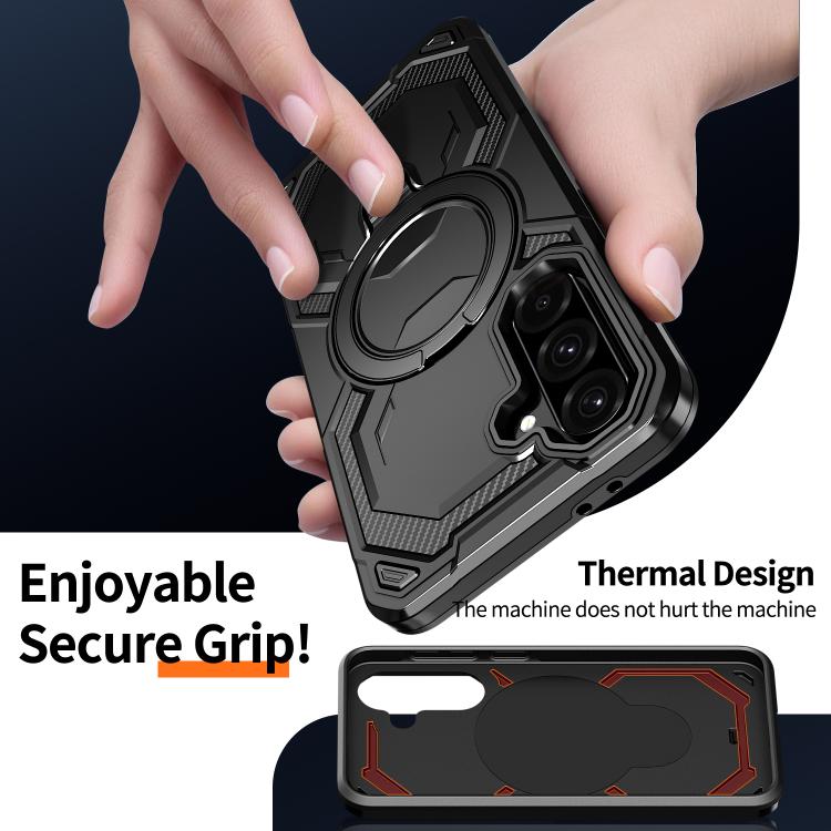 For Samsung Galaxy A36 5G Cooling MagSafe Holder Phone Case